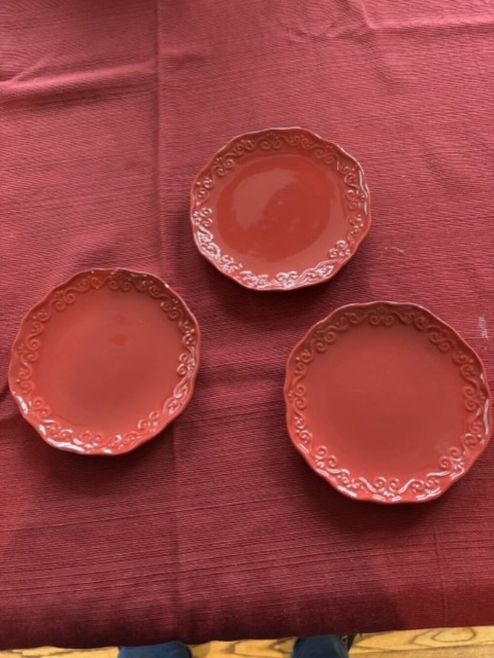 Set of 3 Holiday plates